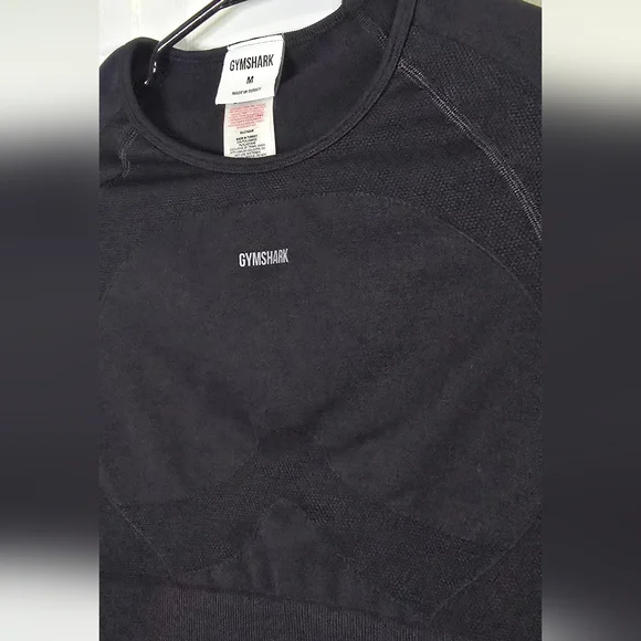 Gymshark Black Flex Long Sleeve Crop Top - Picture 5 of 6